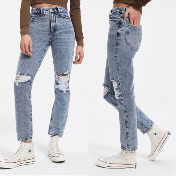 GOOD American Good Classic Skinny-ish Hi-Rise Jeans - Picture 12 of 12